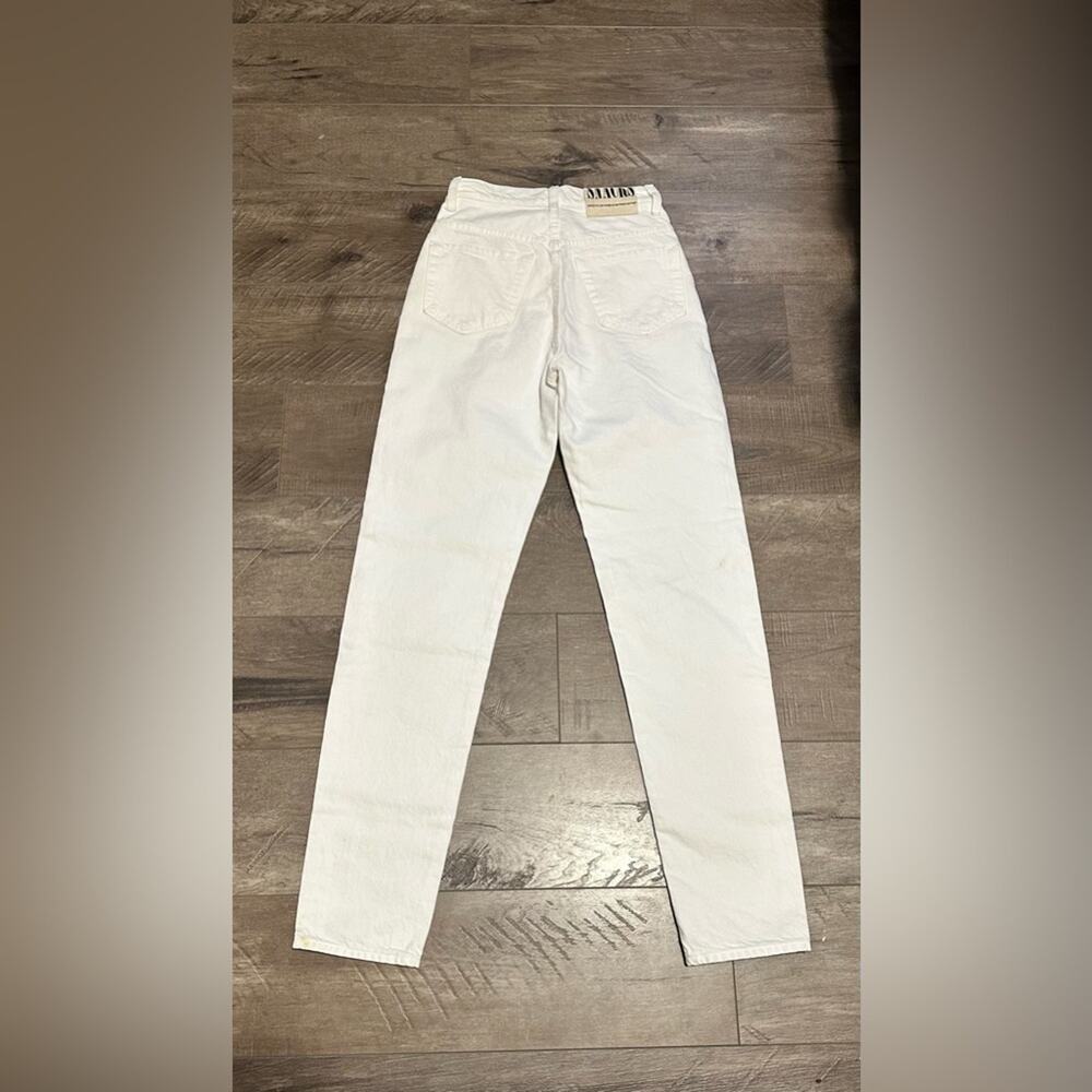 NEW MOTHER SNACKS! High Waisted Twizzy Skimp Jeans Sticky Rice 24 - Picture 2 of 5